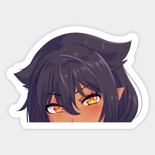 Jahy-sama, Jahy-sama wa Kujikenai, Jahy-sama peek, peek sticker Sticker